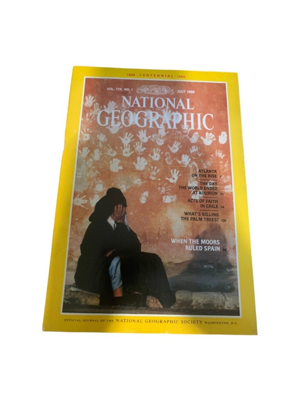 National Geographic July 1988 Moors Spain Chile Atlanta Magazine